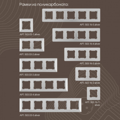 Выключатель am-203 203.33-2.silver