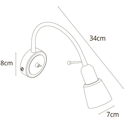 Бра Lettura A7009AP-1WH