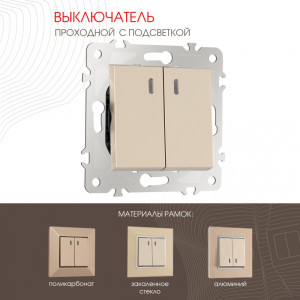 Выключатель am-203 203.33-2.shampan