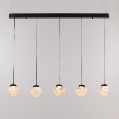 Подвесной светильник MD25030003 MD25030003-5B matt black/clear