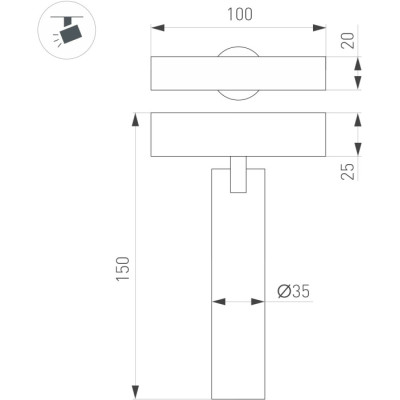 Трековый светильник MAG-25 050078