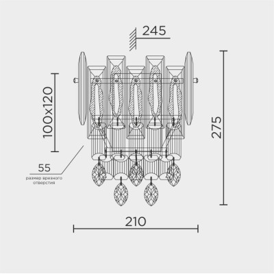 Бра  ML.7082.02 CR